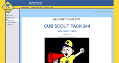 Desktop Screenshot of cubscoutpack244.scoutlander.com