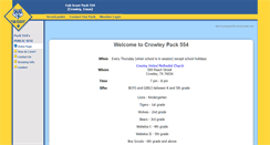 Desktop Screenshot of crowleypack554.scoutlander.com
