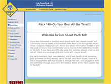 Tablet Screenshot of pack149.scoutlander.com
