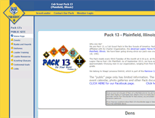 Tablet Screenshot of pack13.scoutlander.com