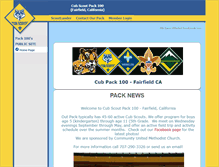 Tablet Screenshot of pack100fairfield.scoutlander.com