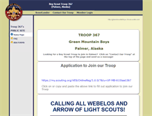 Tablet Screenshot of greenmountainboys.scoutlander.com