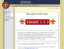 Tablet Screenshot of knoxtroop155.scoutlander.com