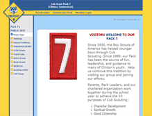 Tablet Screenshot of clintonpack7.scoutlander.com