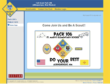 Tablet Screenshot of cspack106.scoutlander.com