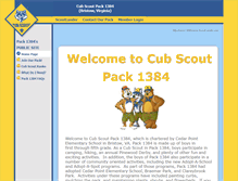 Tablet Screenshot of pack1384bristow.scoutlander.com