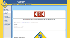 Desktop Screenshot of pack484.scoutlander.com