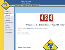 Tablet Screenshot of pack484.scoutlander.com